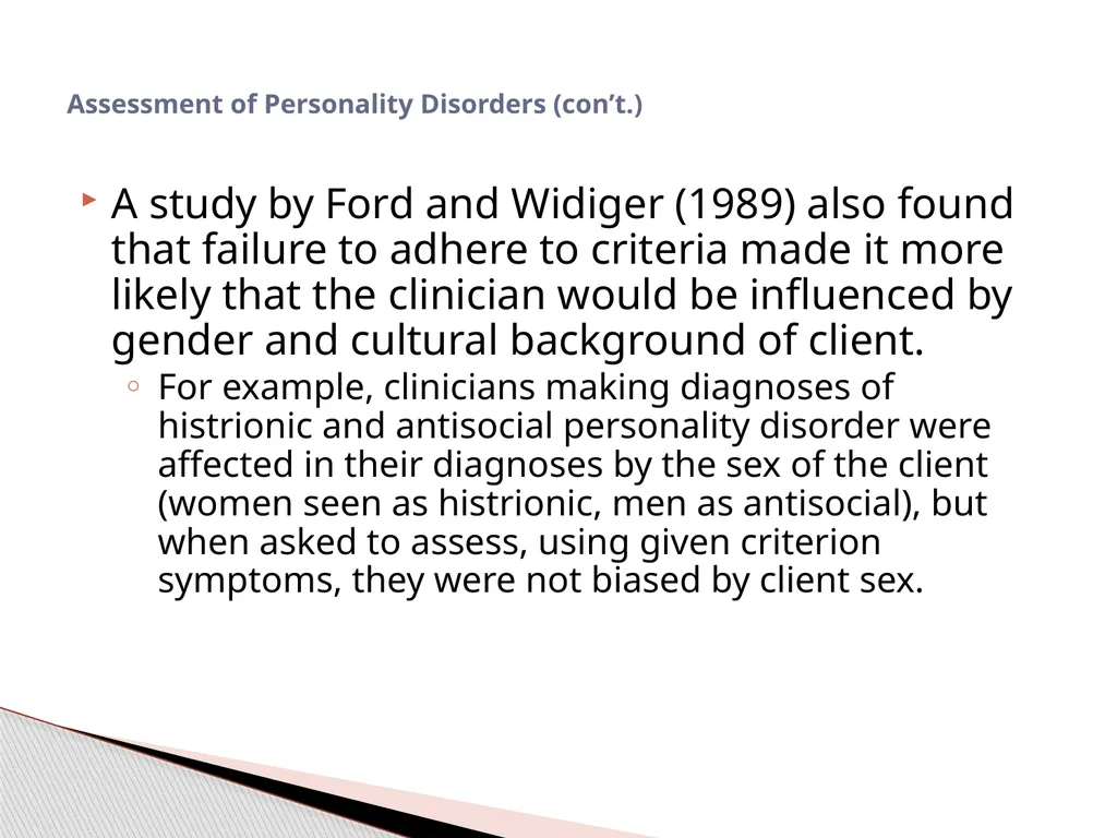 Personality Disorders EPC 695B All humans have - slide 14 of 46