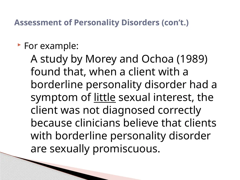 Personality Disorders EPC 695B All humans have - slide 13 of 46