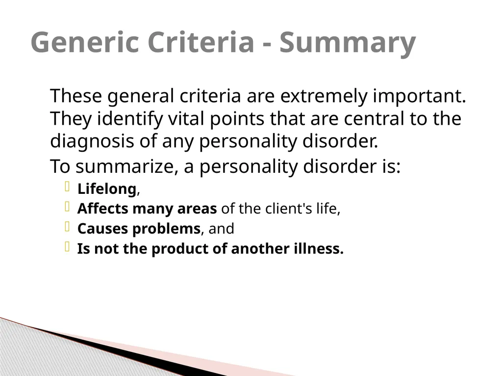 Personality Disorders EPC 695B All humans have - slide 8 of 46