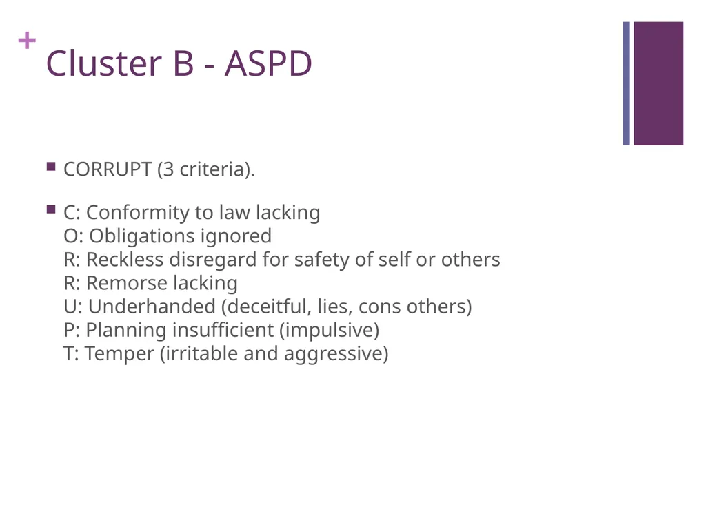 Personality Disorders An Introduction Maxym - slide 46 of 97