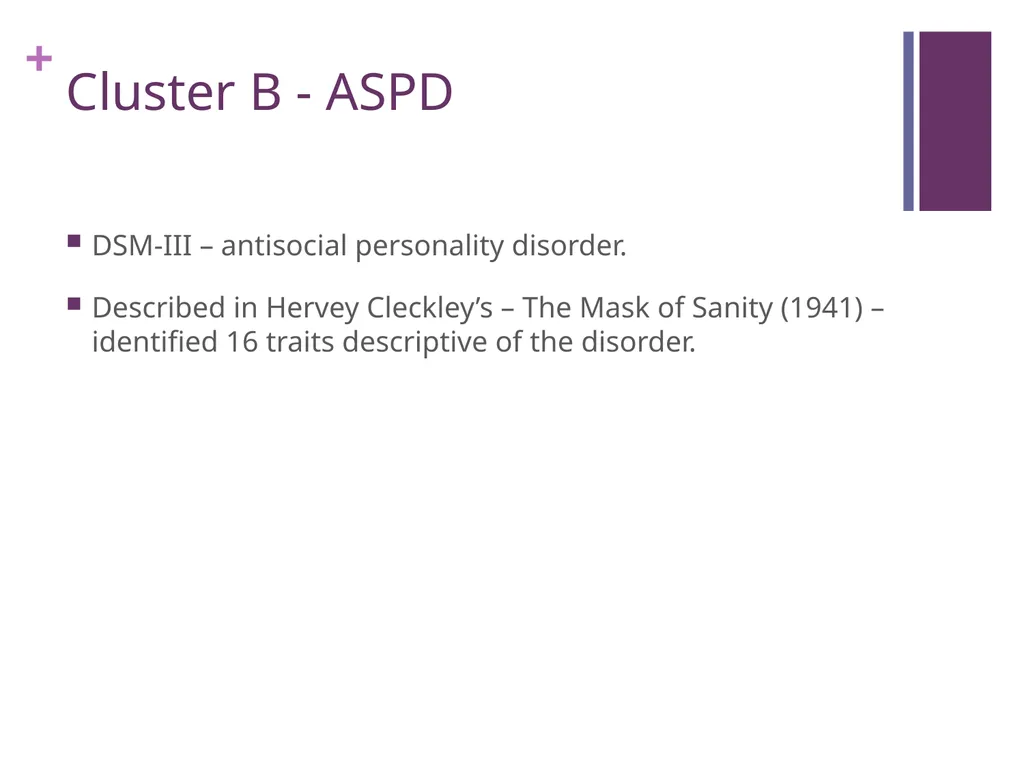 Personality Disorders An Introduction Maxym - slide 51 of 97