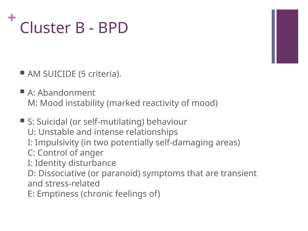Personality Disorders An Introduction Maxym - slide 65 of 97