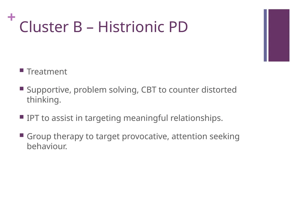 Personality Disorders An Introduction Maxym - slide 77 of 97
