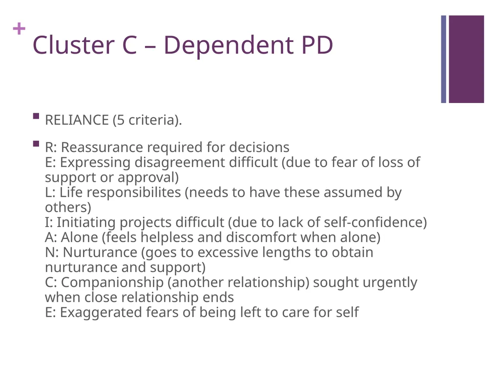 Personality Disorders An Introduction Maxym - slide 89 of 97