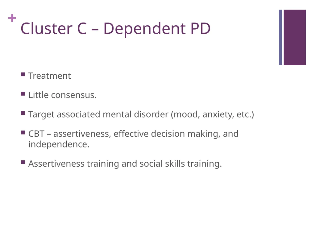 Personality Disorders An Introduction Maxym - slide 92 of 97