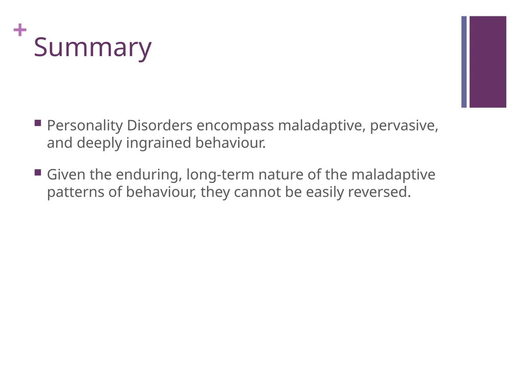 Personality Disorders An Introduction Maxym - slide 97 of 97