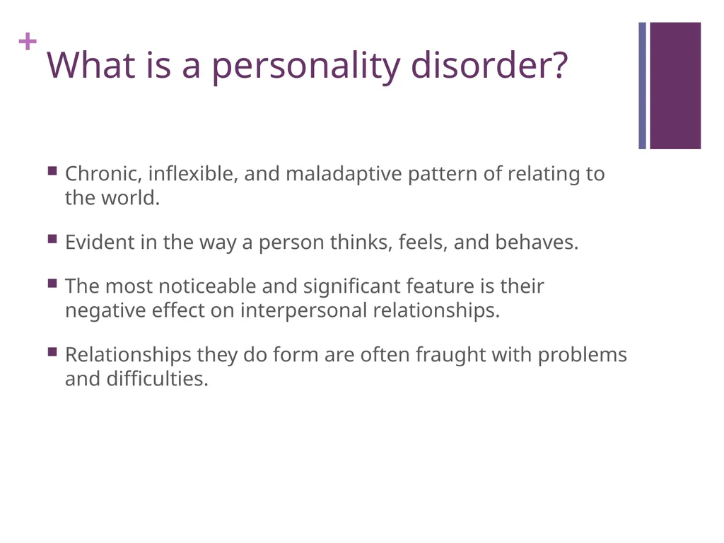 Personality Disorders An Introduction Maxym - slide 2 of 97