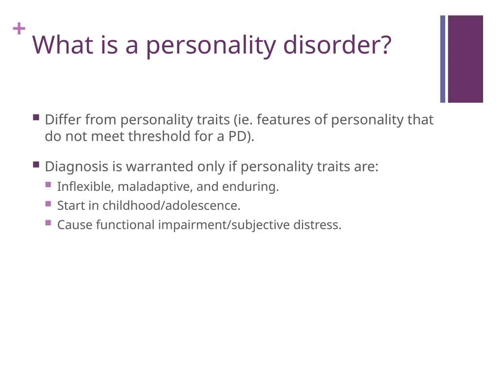Personality Disorders An Introduction Maxym - slide 4 of 97