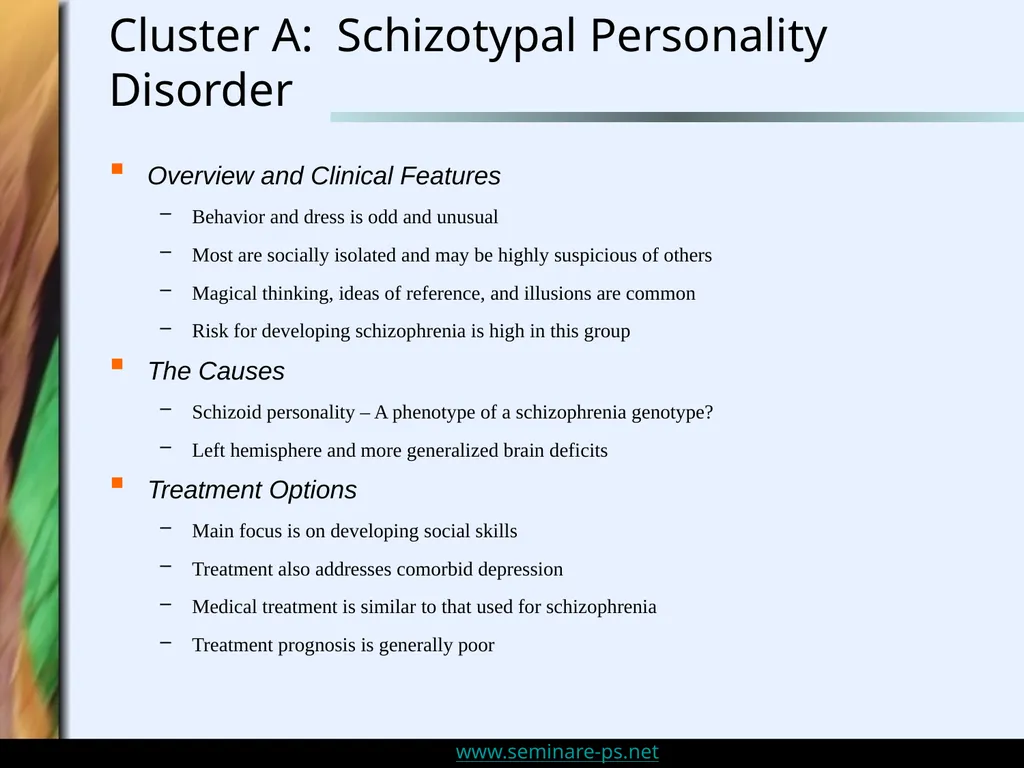 Personality Disorders and Sensitivity: An Overview - slide 18 of 32