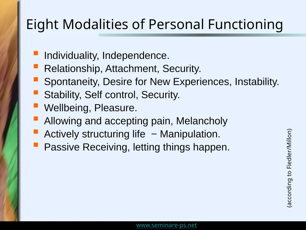 Personality Disorders and Sensitivity: An Overview - slide 8 of 32