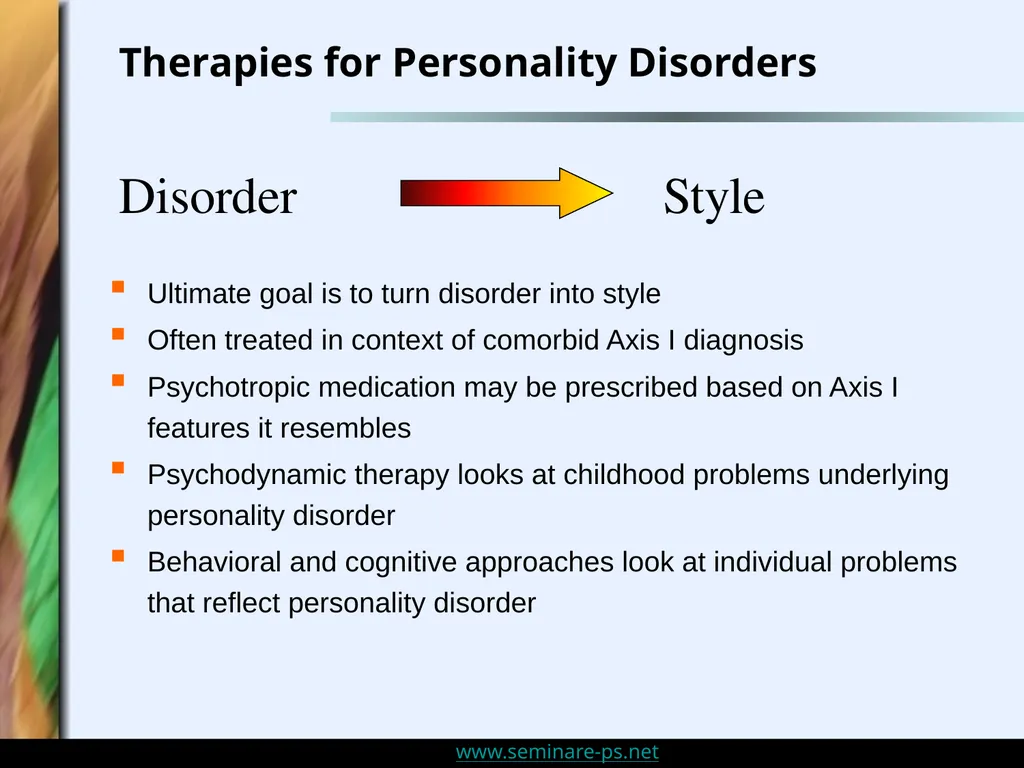Personality Disorders and Sensitivity: An Overview - slide 26 of 32