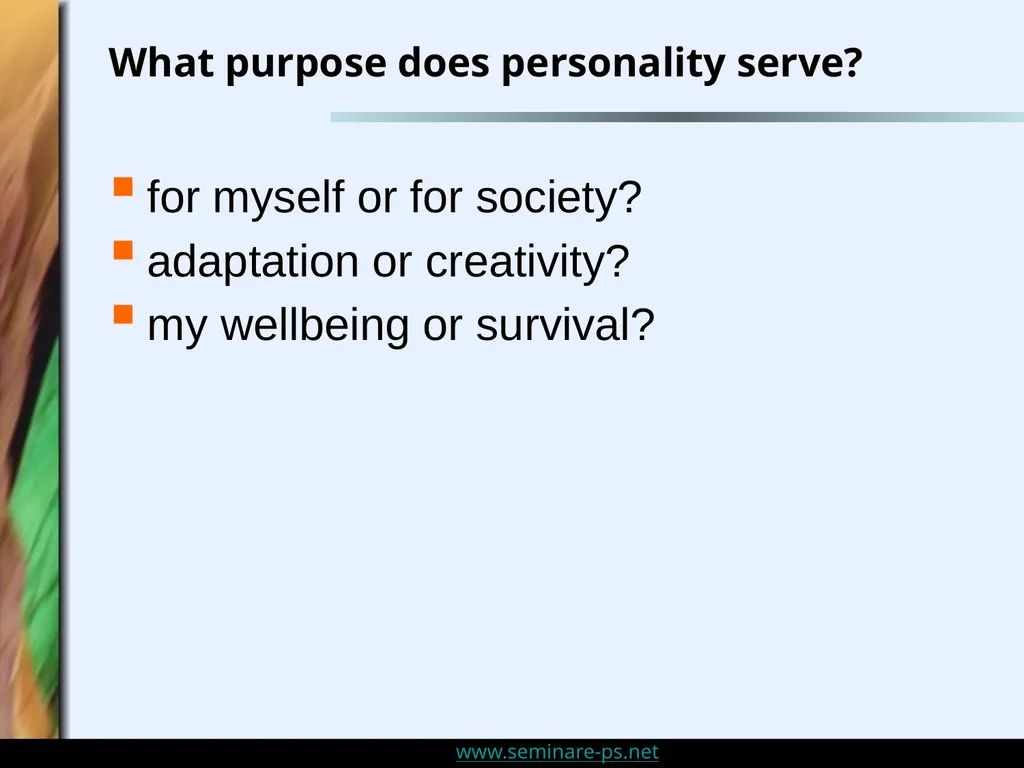 Personality Disorders and Sensitivity: An Overview - slide 4 of 32