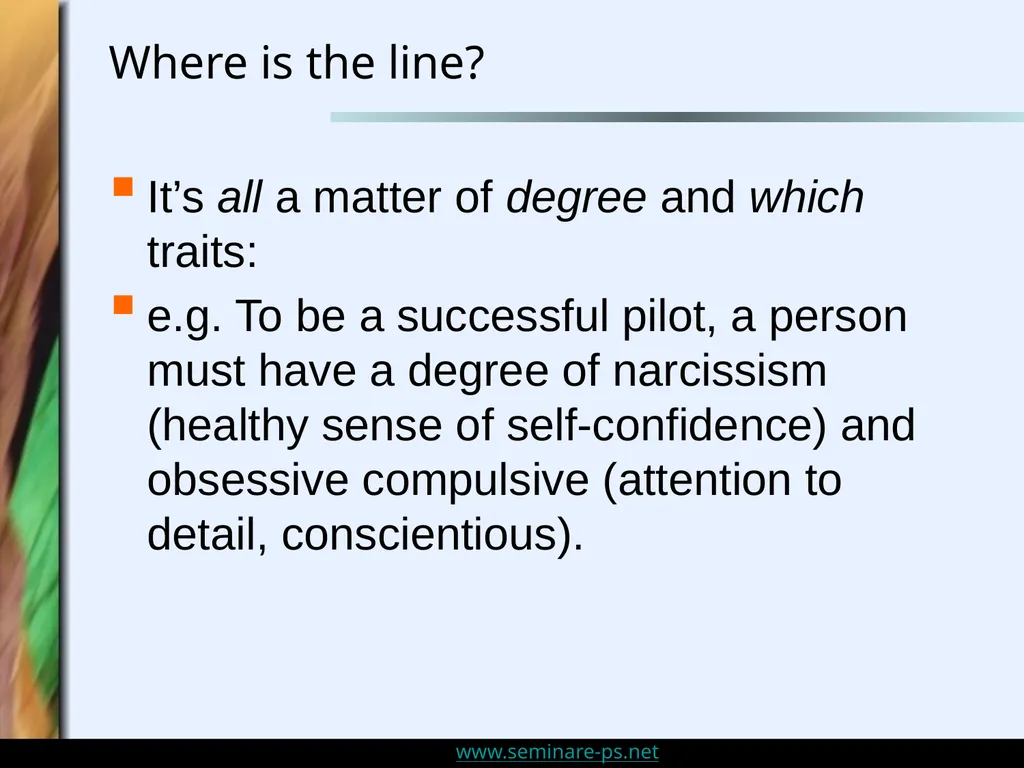 Personality Disorders and Sensitivity: An Overview - slide 10 of 32