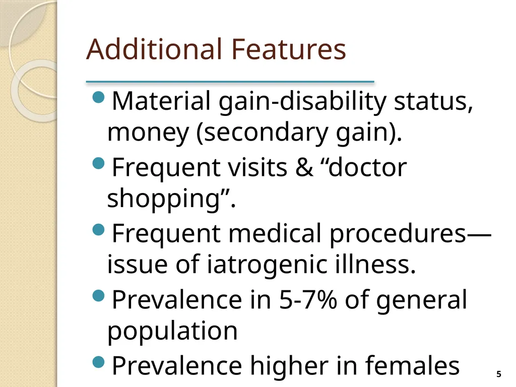Somatic Symptom and Related Disorders Terry - slide 5 of 38