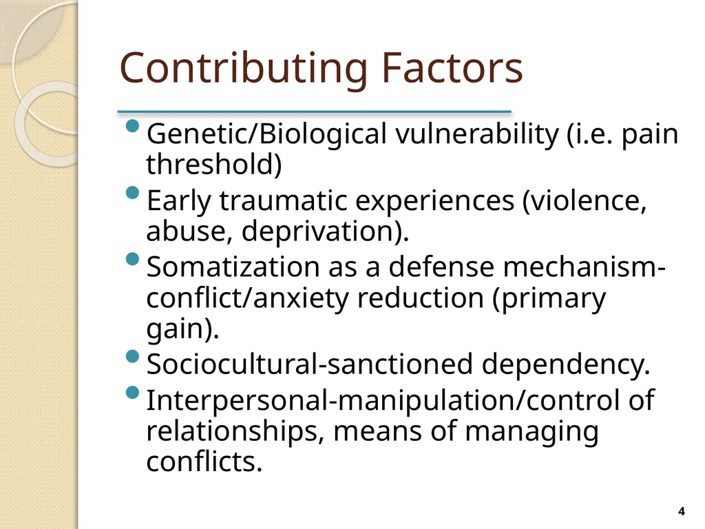 Somatic Symptom and Related Disorders Terry - slide 4 of 38