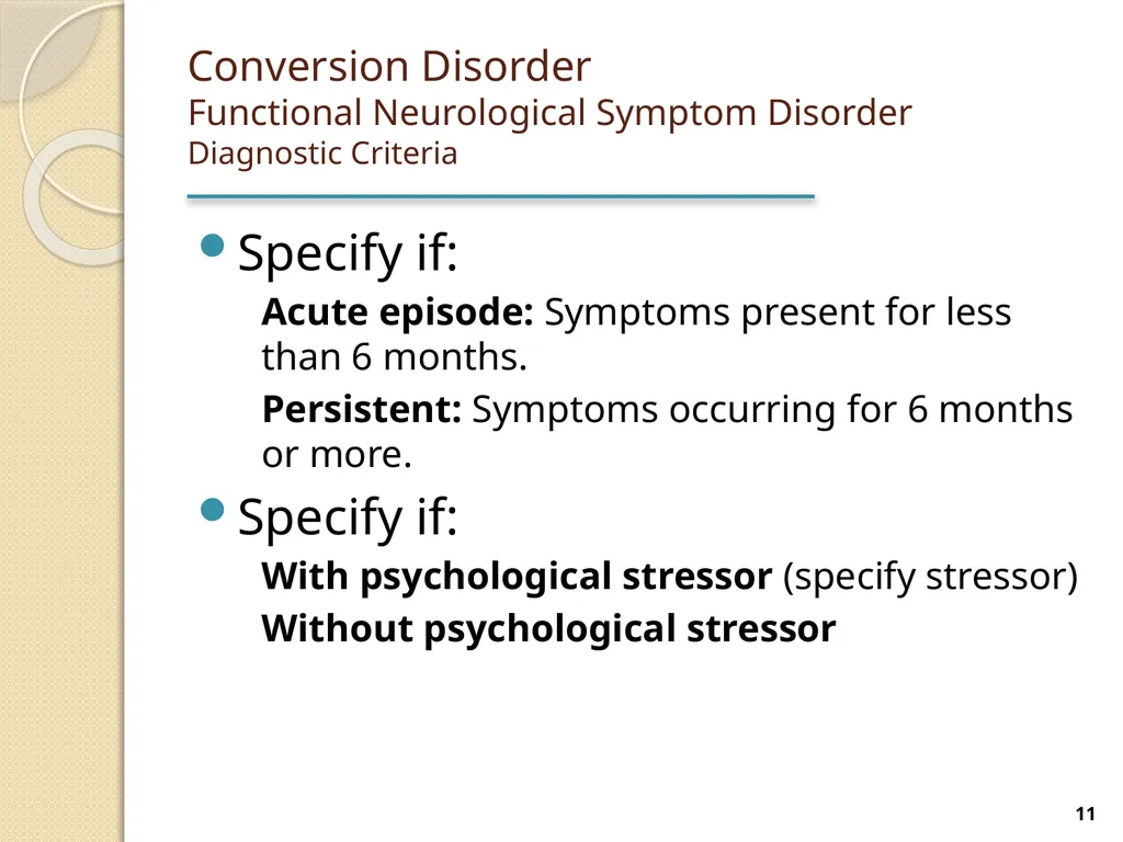 Somatic Symptom and Related Disorders Terry - slide 11 of 38