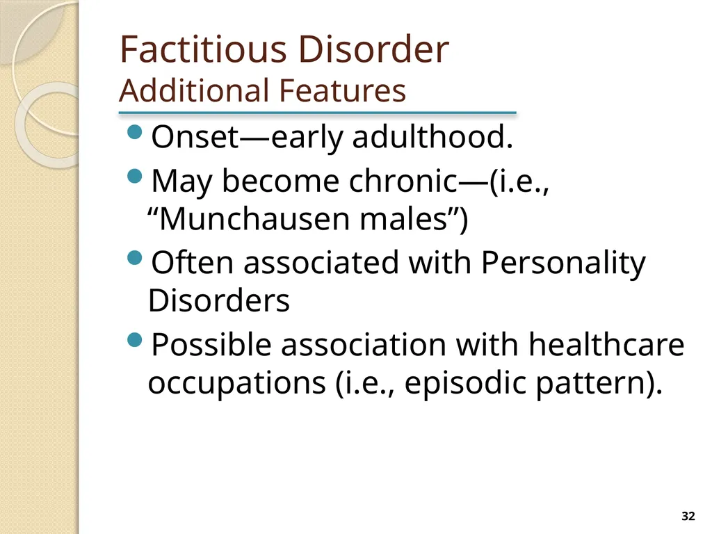 Somatic Symptom and Related Disorders Terry - slide 32 of 38