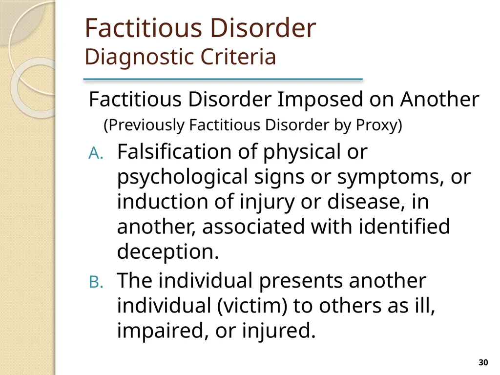 Somatic Symptom and Related Disorders Terry - slide 30 of 38