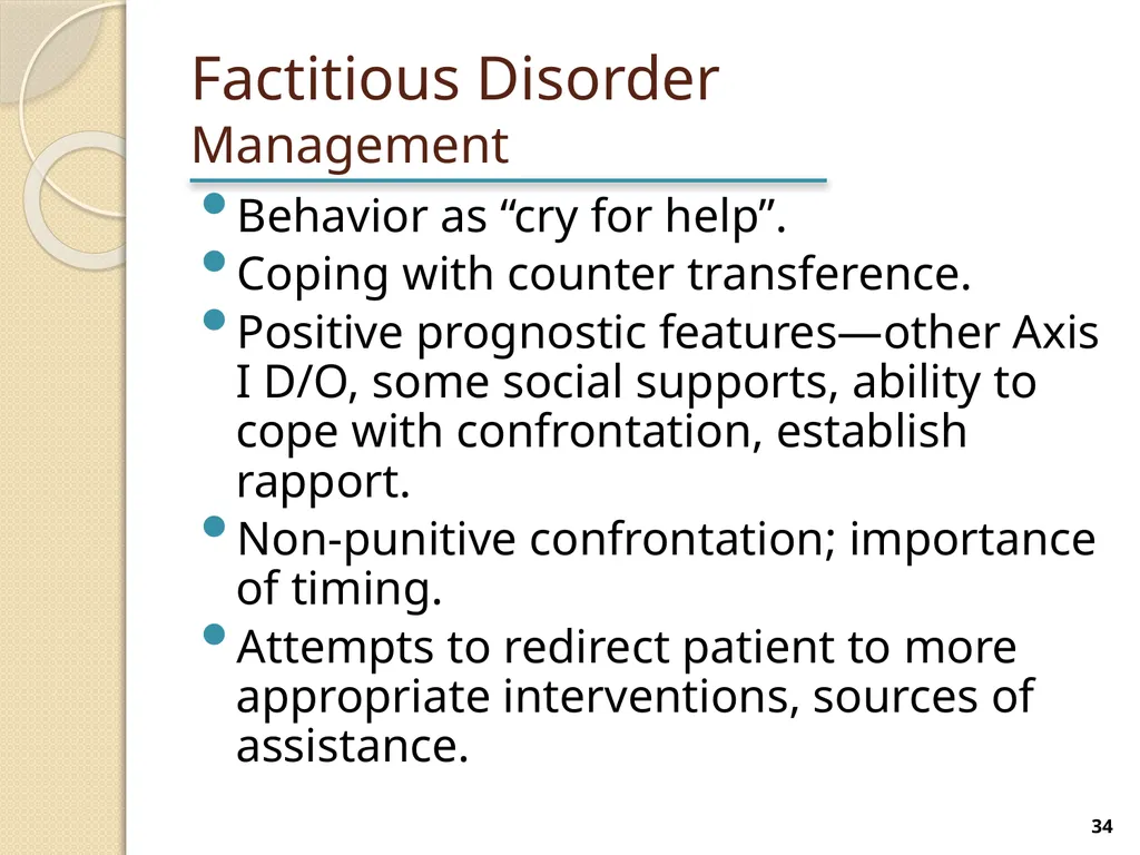 Somatic Symptom and Related Disorders Terry - slide 34 of 38
