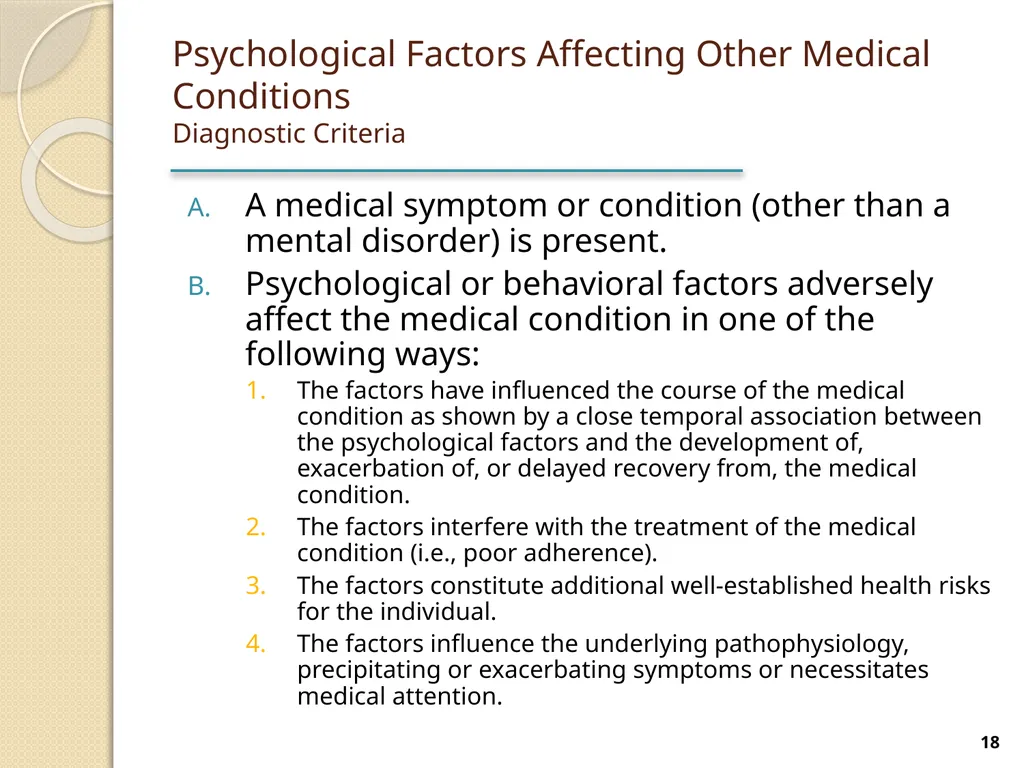 Somatic Symptom and Related Disorders Terry - slide 18 of 38