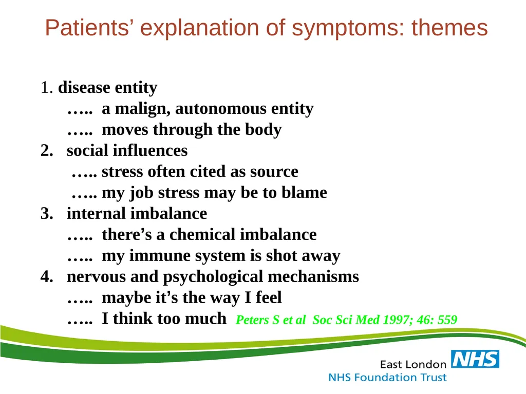 ‘Medically Unexplained Symptom / MUS & Somatoform - slide 7 of 41