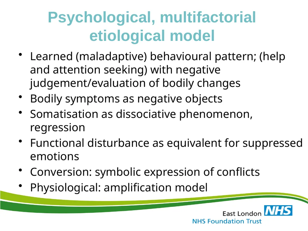 ‘Medically Unexplained Symptom / MUS & Somatoform - slide 19 of 41