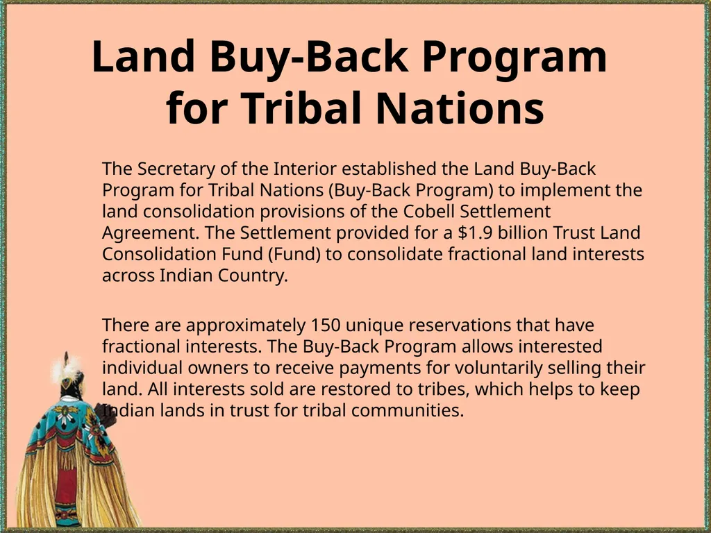 BIA History Presented by: Patricia L. Olby - slide 26 of 27