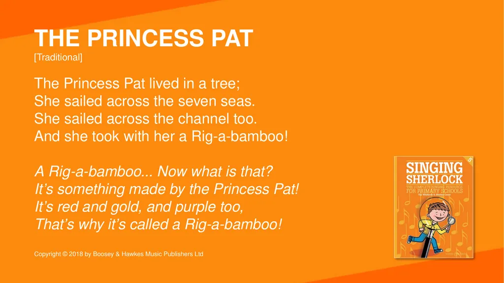 SINGING SHERLOCK 5 LYRICS THE PRINCESS PAT - slide 2 of 157