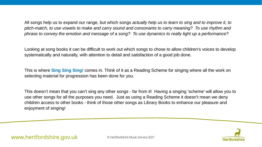 Sing, Sing, Sing! Book 3 “Aim Even Higher” Sing - slide 3 of 40