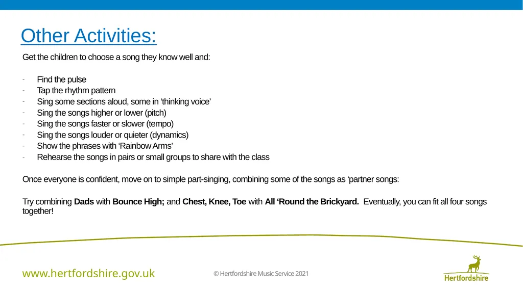 Sing, Sing, Sing! Book 3 “Aim Even Higher” Sing - slide 13 of 40