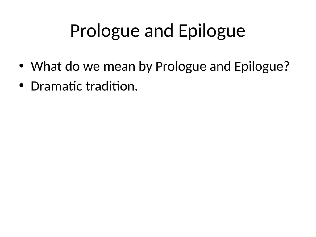 A Reading of the Prologue in the play - slide 2 of 9