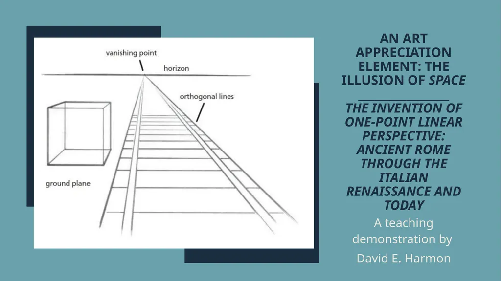 An Art Appreciation Element: The Illusion of Space - slide 1 of 21