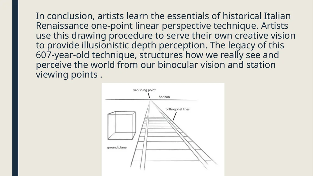 An Art Appreciation Element: The Illusion of Space - slide 21 of 21