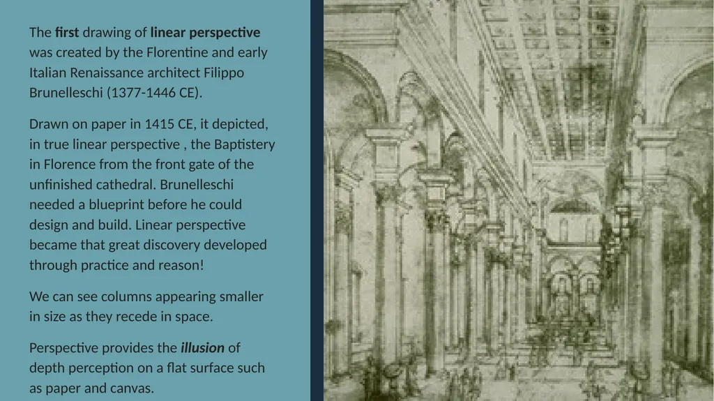 An Art Appreciation Element: The Illusion of Space - slide 9 of 21