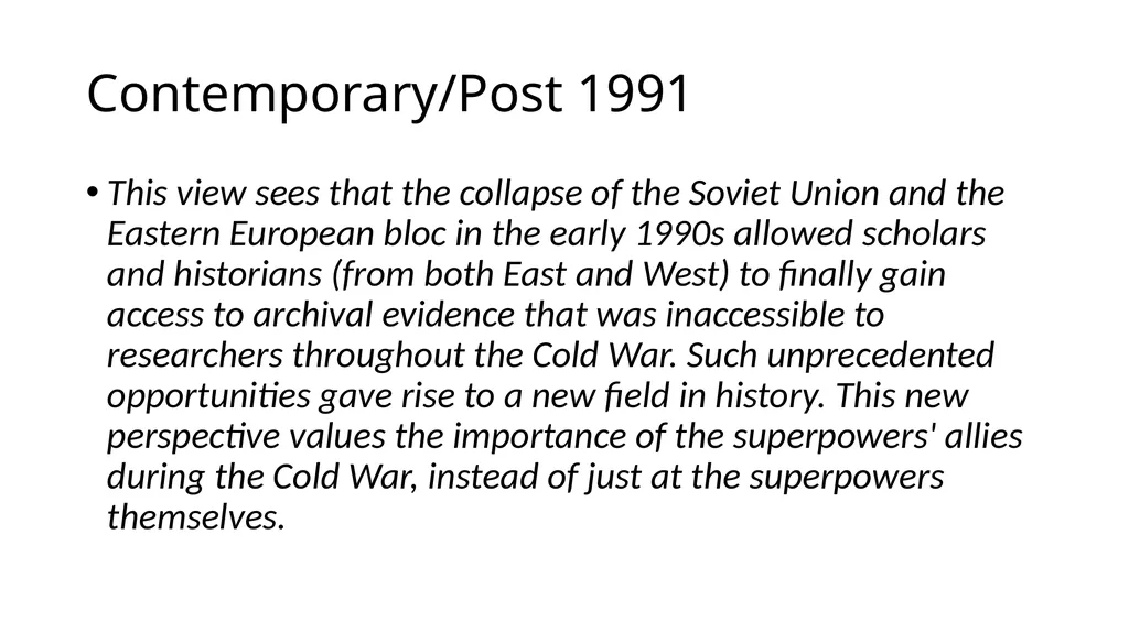 Historical Interpretations Copy following for - slide 7 of 9