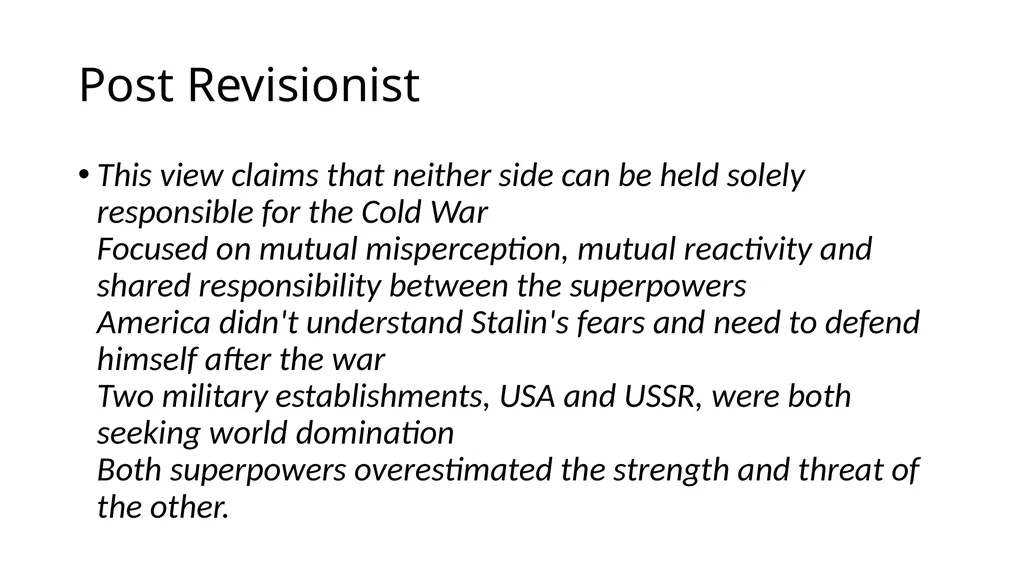 Historical Interpretations Copy following for - slide 6 of 9