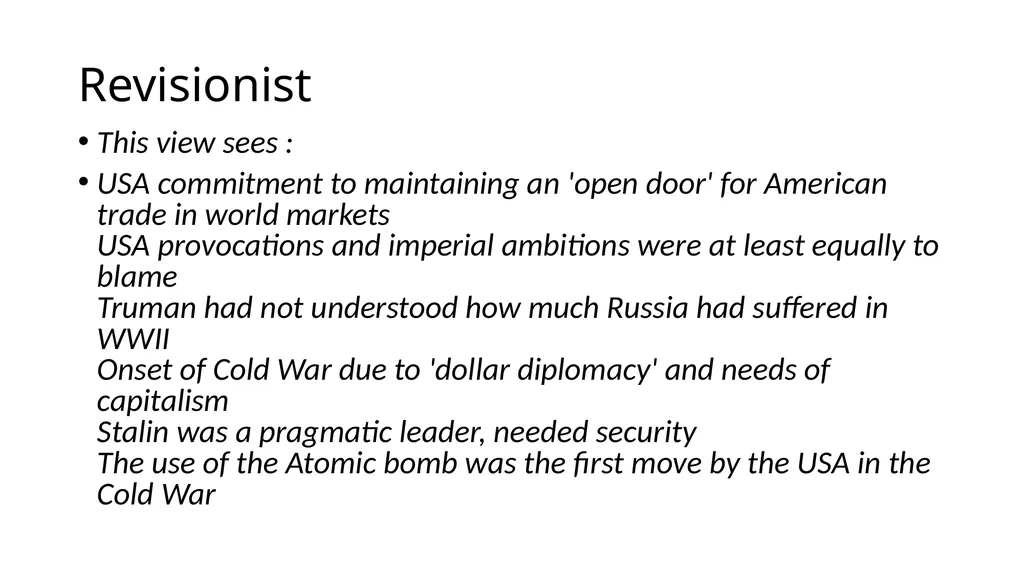 Historical Interpretations Copy following for - slide 5 of 9