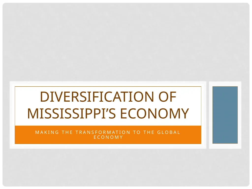 Making the Transformation to the Global Economy - slide 1 of 12