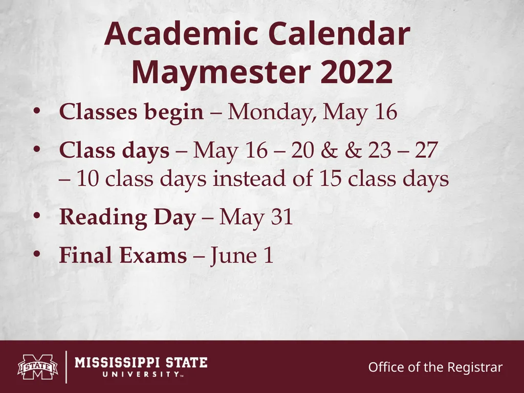 Academic Calendar Fall 2021 Classes begin – - slide 7 of 12