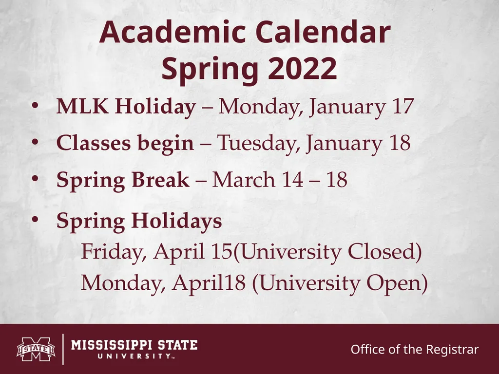 Academic Calendar Fall 2021 Classes begin – - slide 5 of 12
