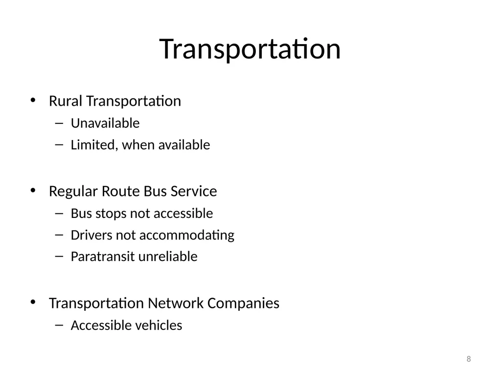 Barriers to Community Integration People with - slide 8 of 18