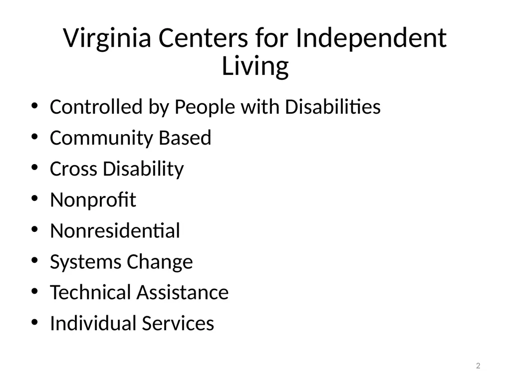 Barriers to Community Integration People with - slide 2 of 18