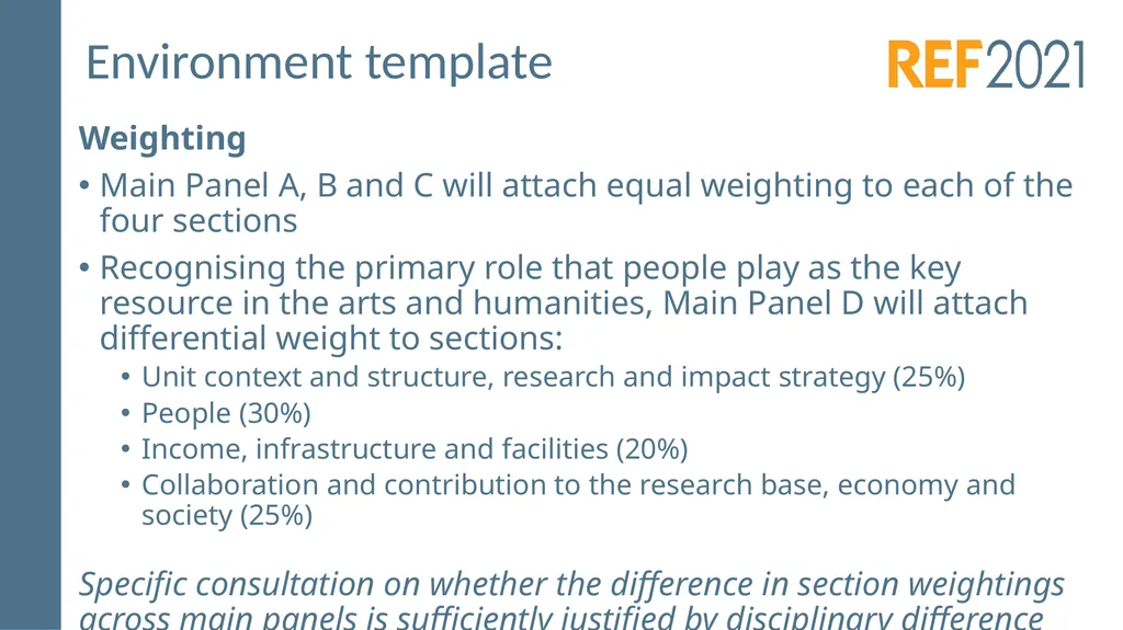 Consultation on draft panel criteria and working - slide 22 of 30