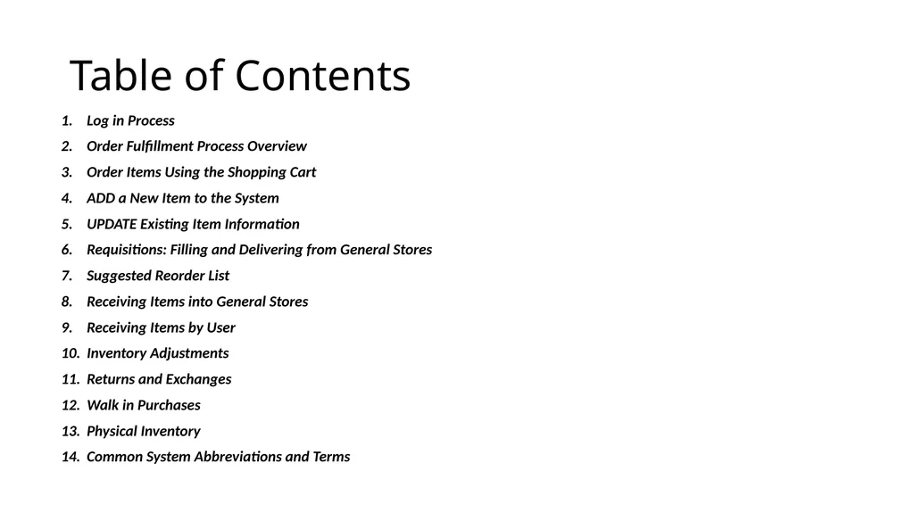 Cheat Sheets for everyday tasks Table of Contents - slide 2 of 20