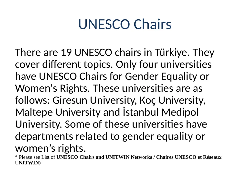 BREAKING BORDERS: UNITWIN/UNESCO CHAIRS - slide 15 of 25