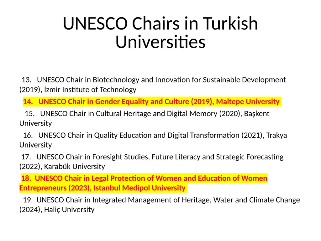 BREAKING BORDERS: UNITWIN/UNESCO CHAIRS - slide 17 of 25