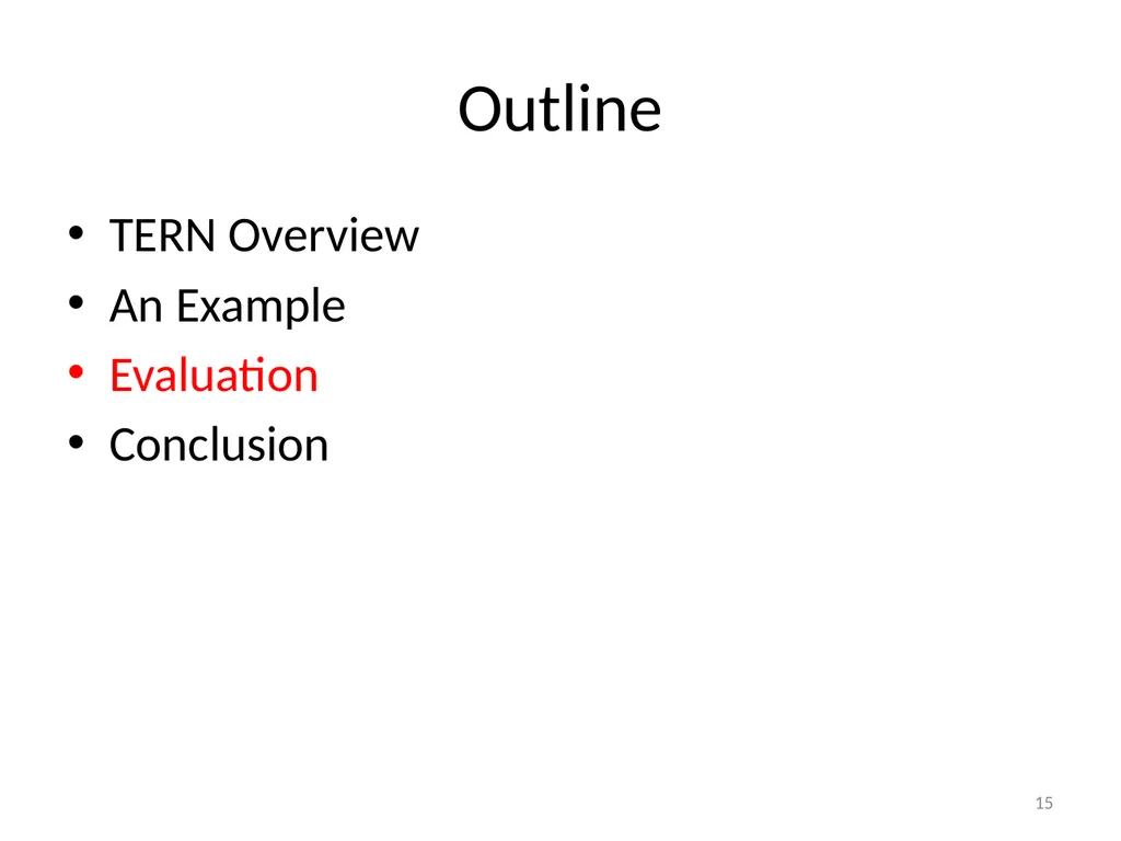 TERN: Stable Deterministic Multithreading through - slide 15 of 21