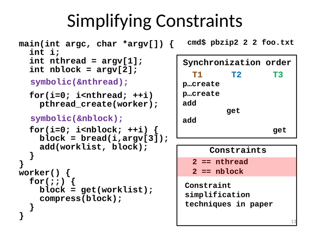 TERN: Stable Deterministic Multithreading through - slide 13 of 21
