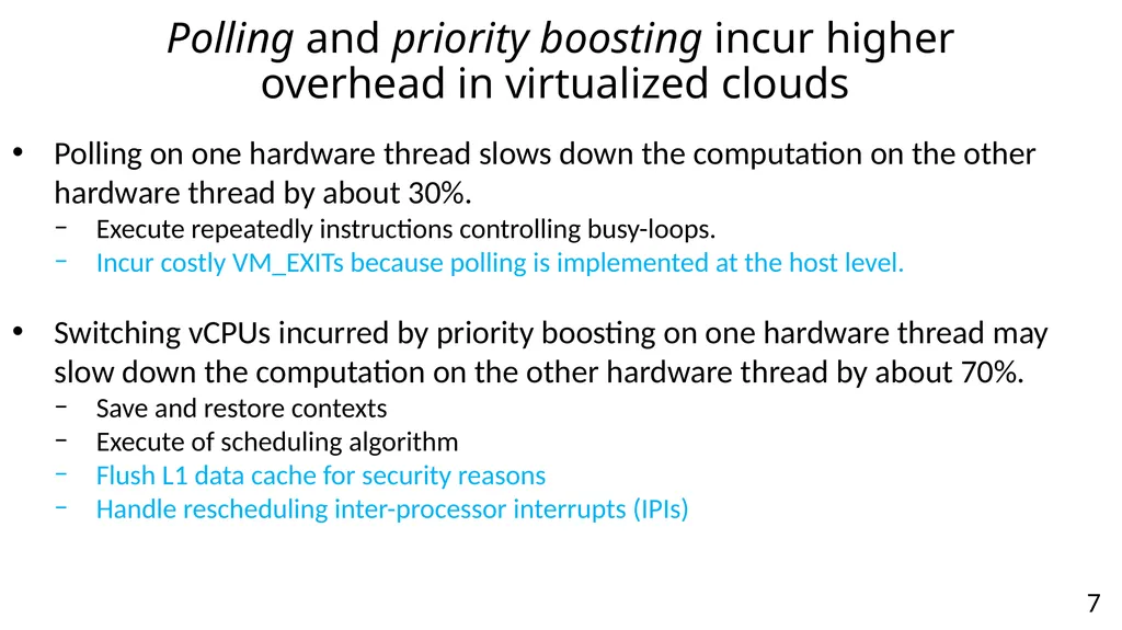 vSMT-IO: Improving I/O Performance and Efficiency - slide 7 of 31