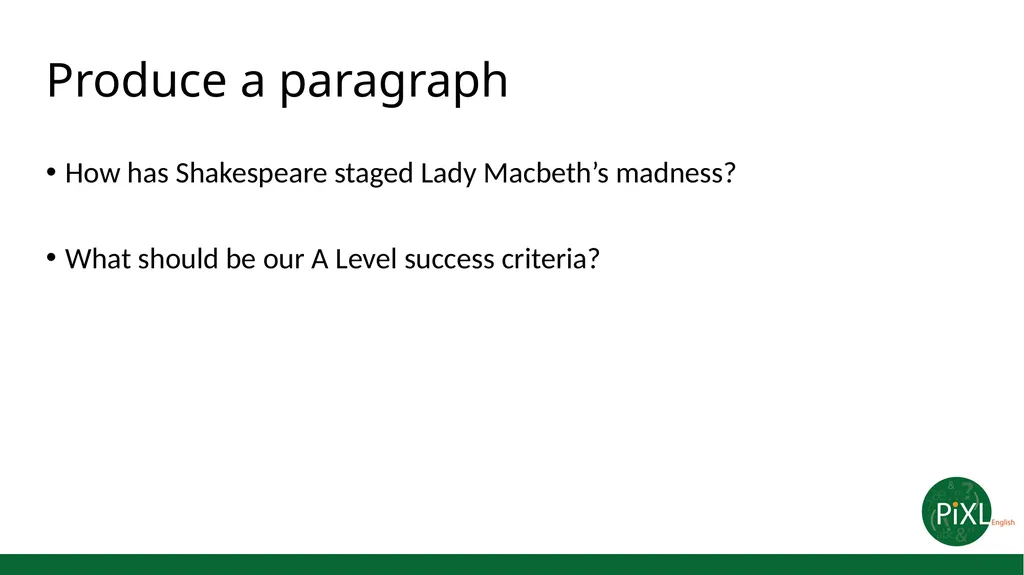 English Literature Stepping up from GCSE to A - slide 10 of 11